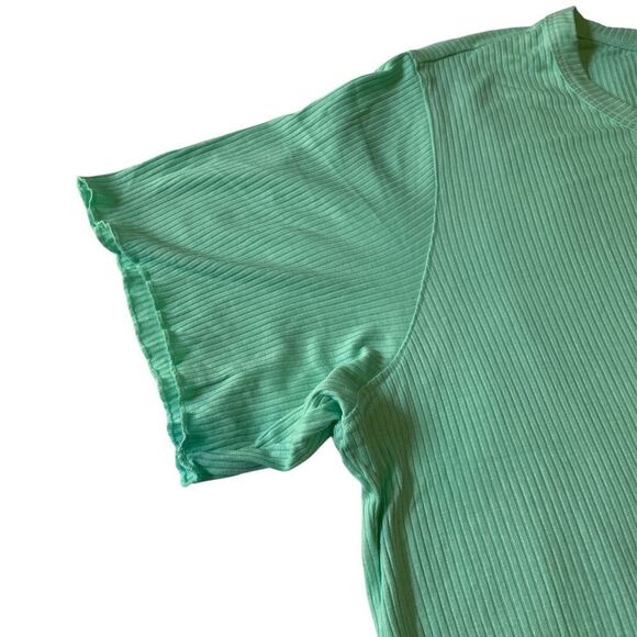 Jenni intimates  ribbed blouse  for women  Size 2X color green - Picture 5 of 7
